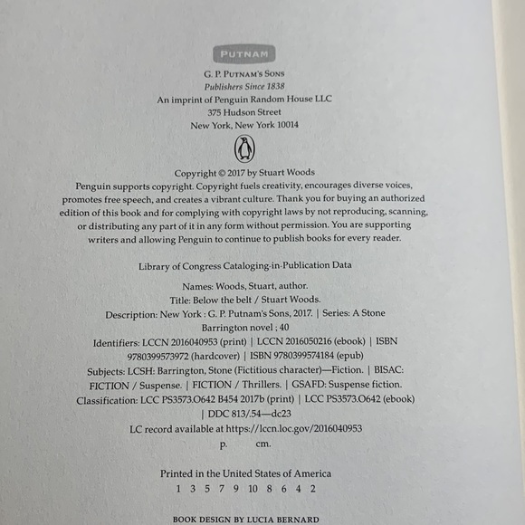 Below The Belt - A Novel by Stuart Woods - Picture 8 of 13